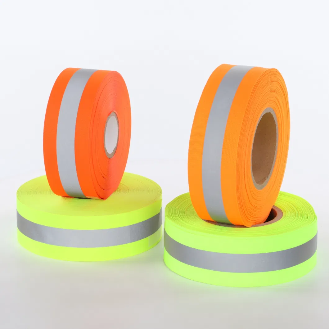 100% Polyester Woven Warning Reflective Tape