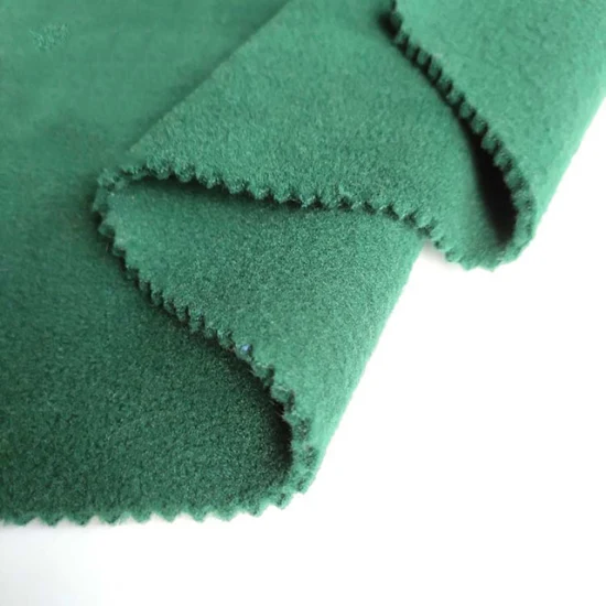 100% Polyester Brushed Knitted Micro Polar Fleece Fabric for Uniforms