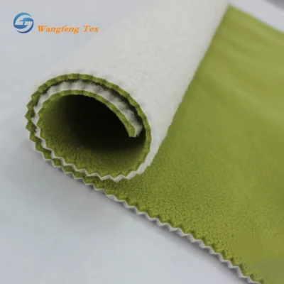 Interlock 96% Polyester 4%Spandex Fabric Bonded Micro Polar Fleece Fabric