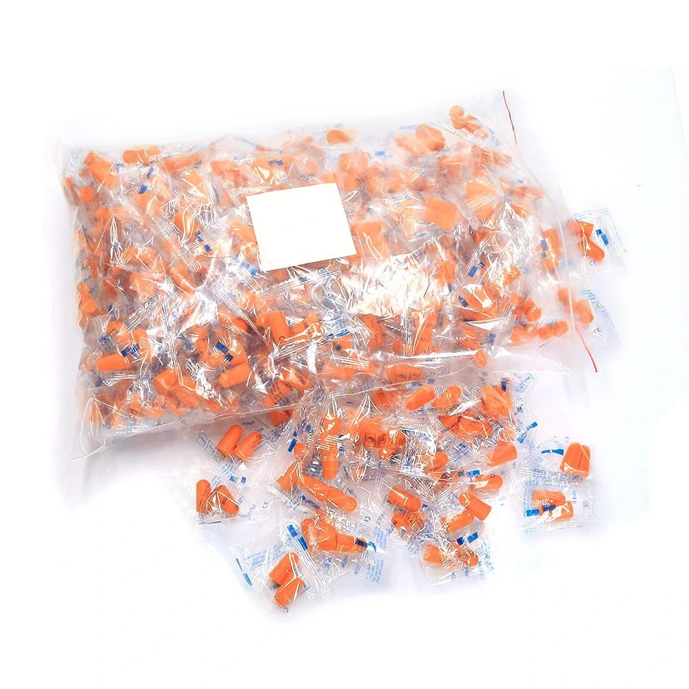 Slow Rebounded Foam Ear Plugs PU Foam Disposable Earplugs 38dB Anti-Noise for Sleeping Custom Logo