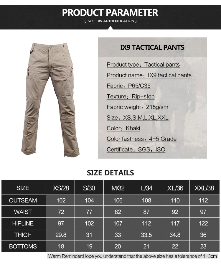 Multi Pocket Mens Causal Bulk Cargo Pants