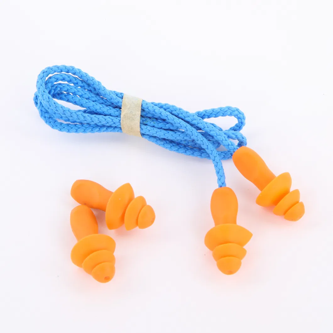 Ear Protection Safety Noise Reduction Silicone Earplugs Silicon Gel Noise-Reducing Soundproof Ear Protection Earplugs Noise Reduction