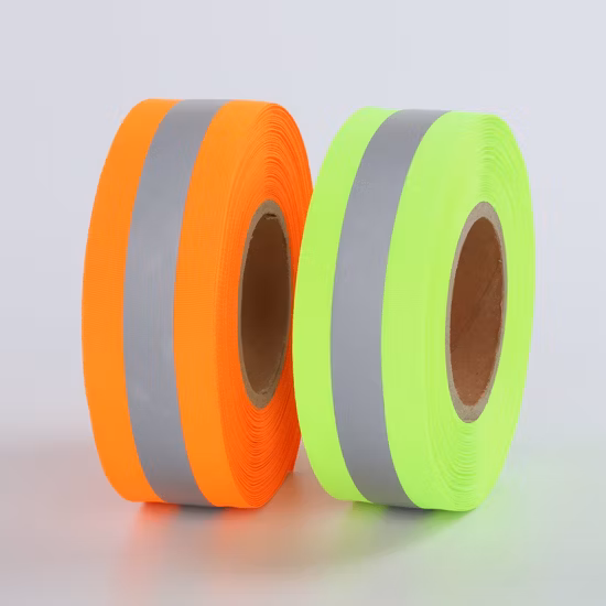 100% Polyester Woven Warning Reflective Tape
